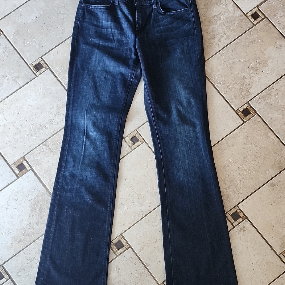 7 For All Mankind Mid Rise Bootcut Dark Wash Jeans Size 29